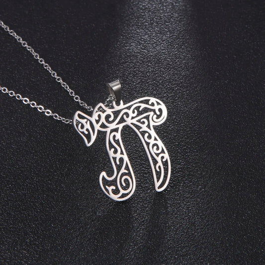 Chai Pendant Necklaces Stainless Steel Gold Plated Judaica Jewelry