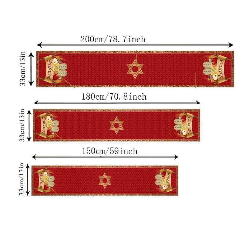 Shavuot Linen Table Runners