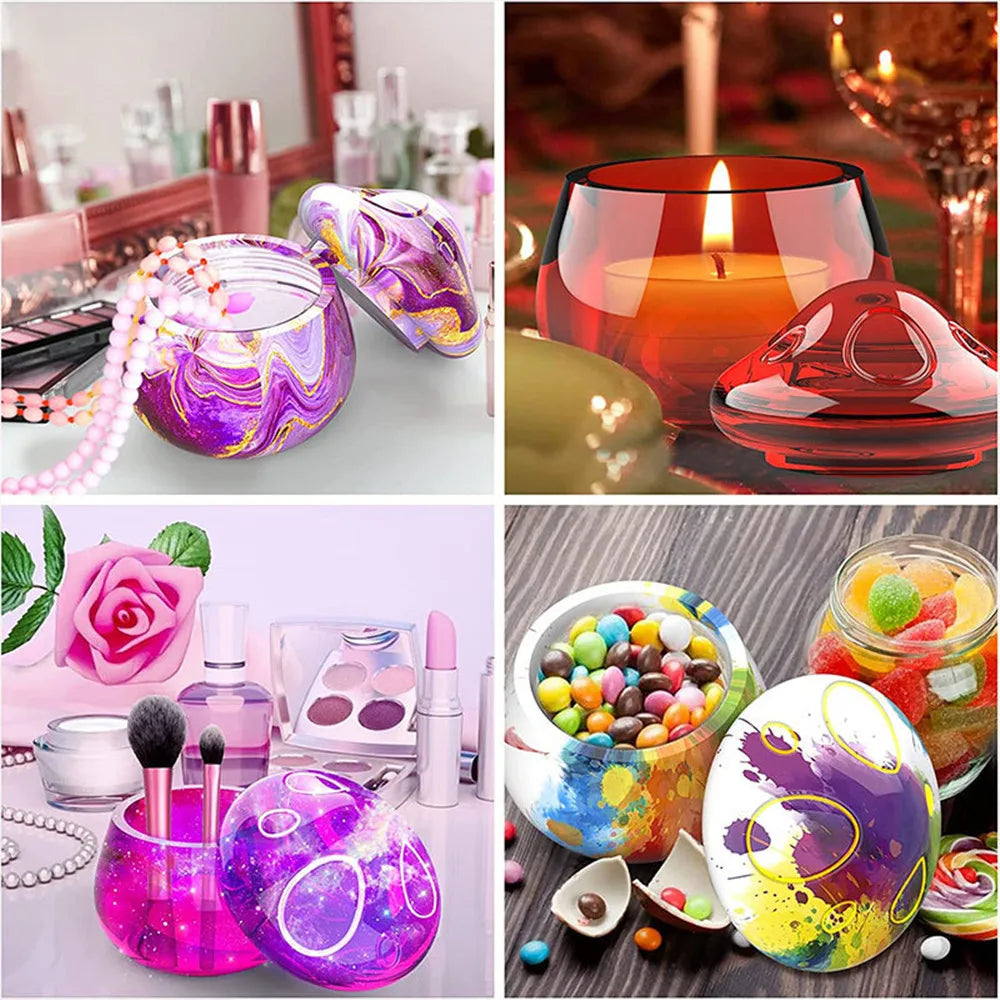 Unique Mushroom Jar Shaped Silicone Mold for Epoxy Resin