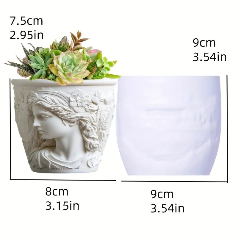 Venus Goddess Statue Vase Resin Silicone Mold