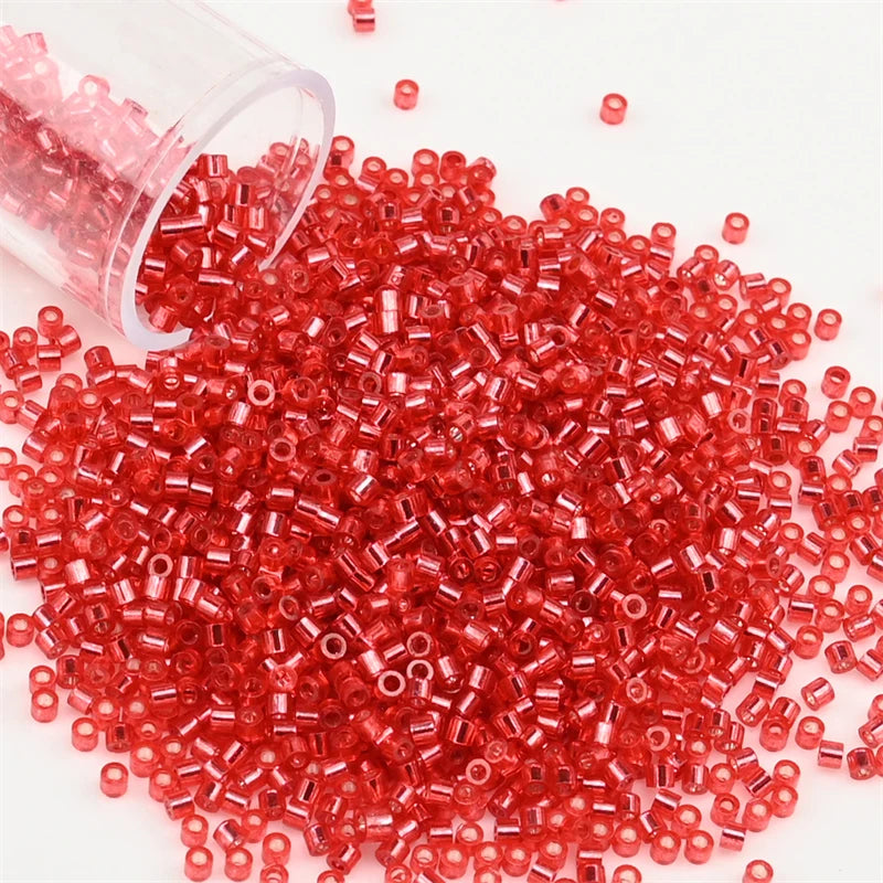 2000pcs Japan Glass Silver Lined Beads 11/0 Uniform Glass Seedbeads