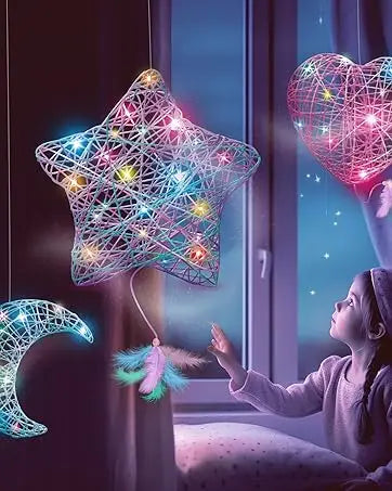 3D String Art Light Up Kit with 30 Multi-Colored LED Bulbs