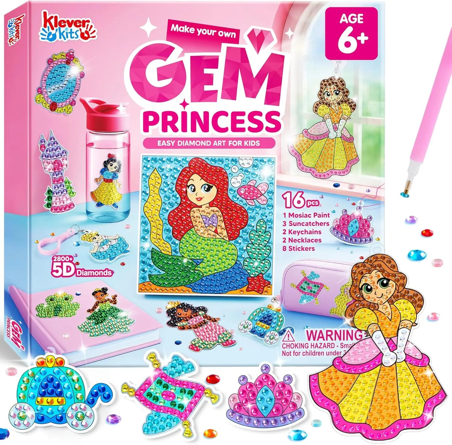 16 Projects Diamond Gem Painting Kit
