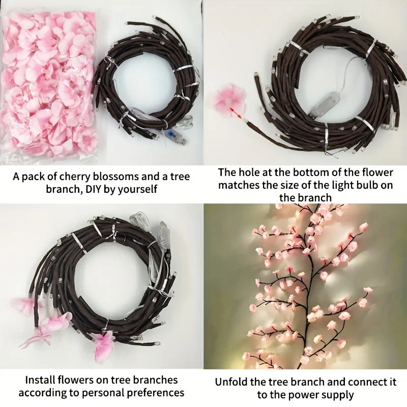 96LED cherry blossom tree light