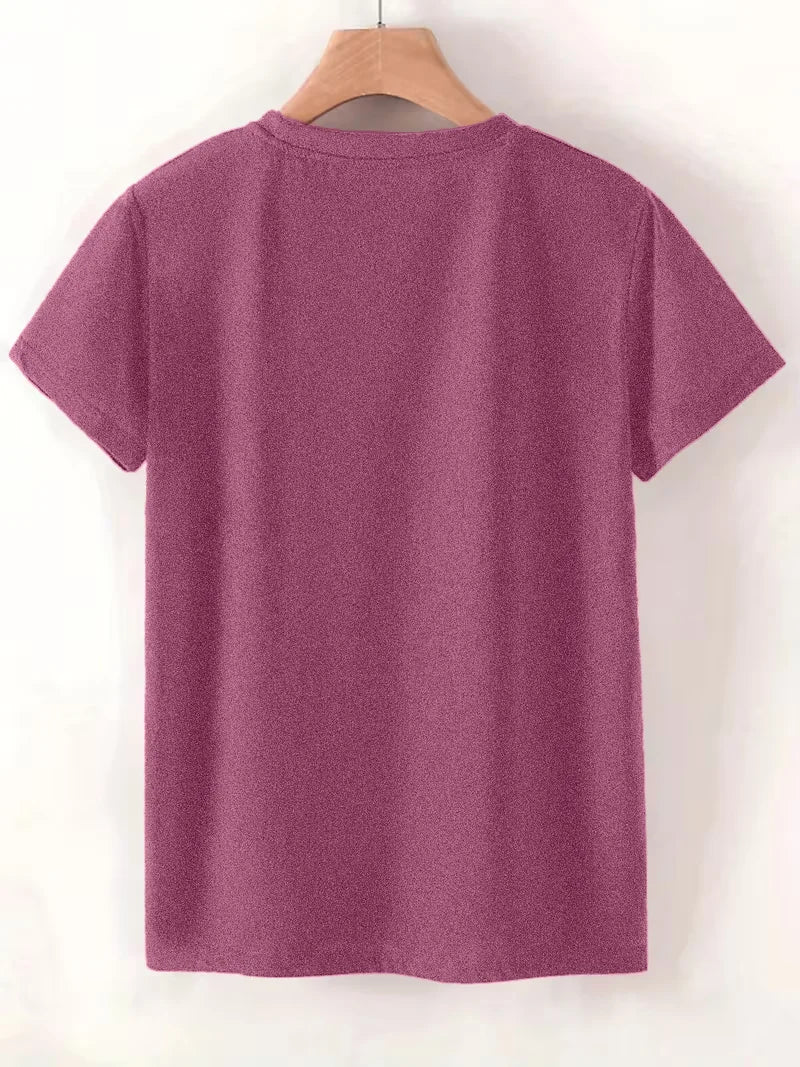 Plus Size Women's Short Sleeve T-Shirt Peace Love Light and a little Go  !@#$ Yourself Everyday