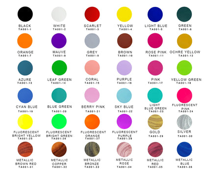 36-Color Pre-Mixed Acrylic Pouring Paint with Magic Medium & Varnish Water-Based High Flow Arts Supply 100ML/Bottle