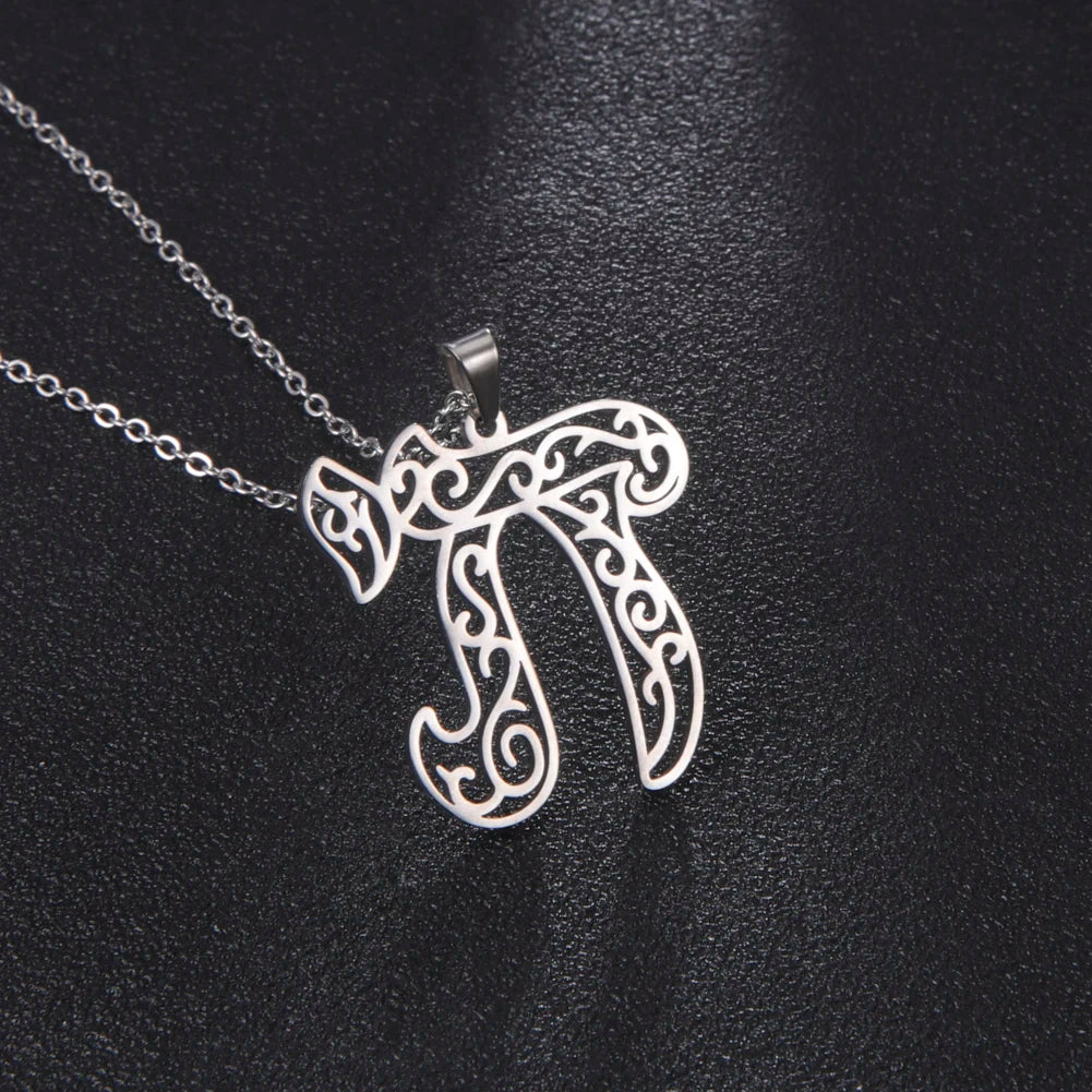 Chai Pendant Necklaces Stainless Steel Gold Plated  Judaica Jewelry