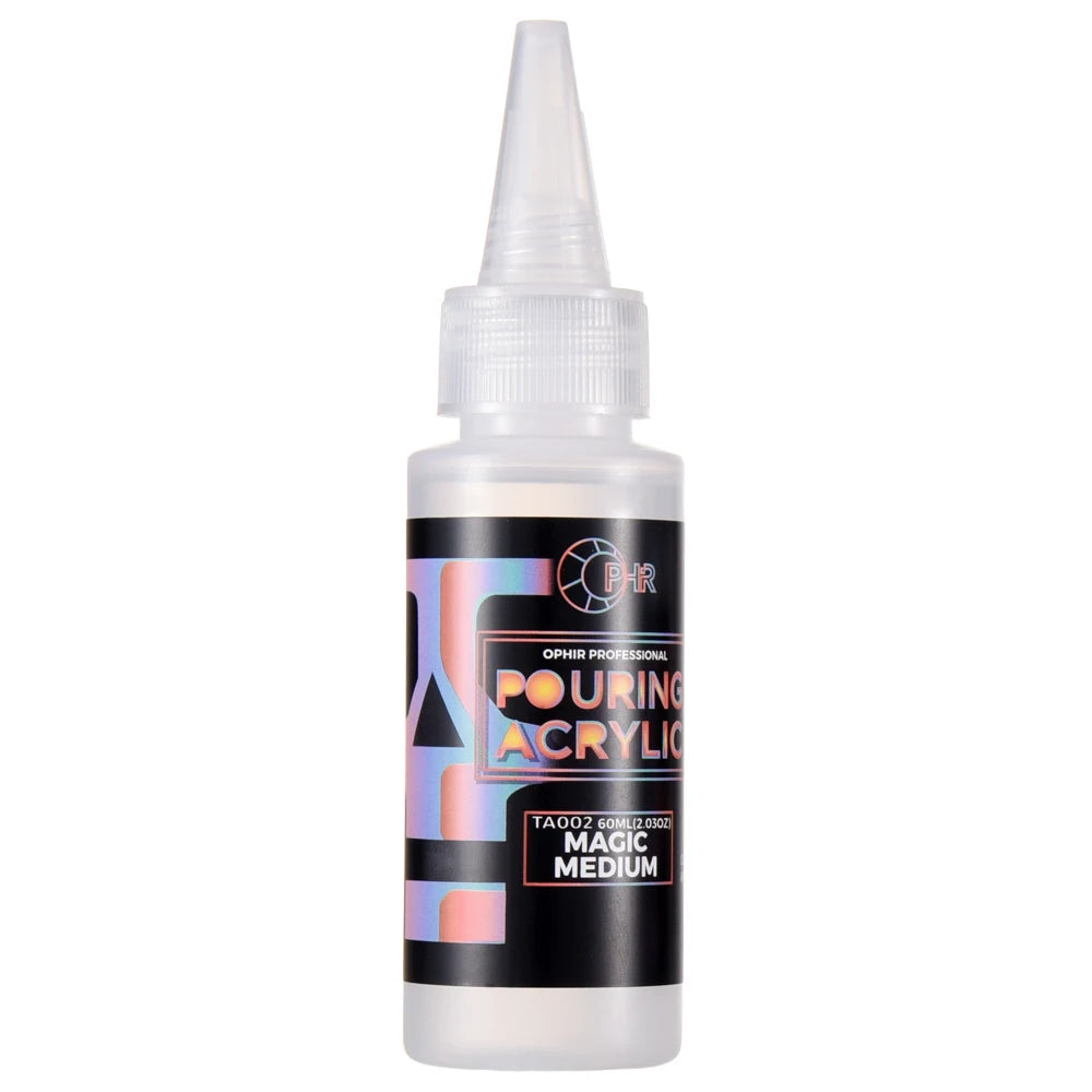 36-Color Pre-Mixed Acrylic Pouring Paint with Magic Medium & Varnish Water-Based High Flow Arts Supply 100ML/Bottle