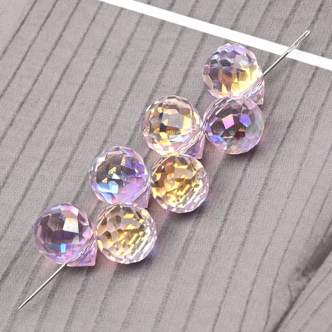 10*8mm Czech Crystal Waterdrop Beads Shiny Faceted Glass Strawberry Beads
