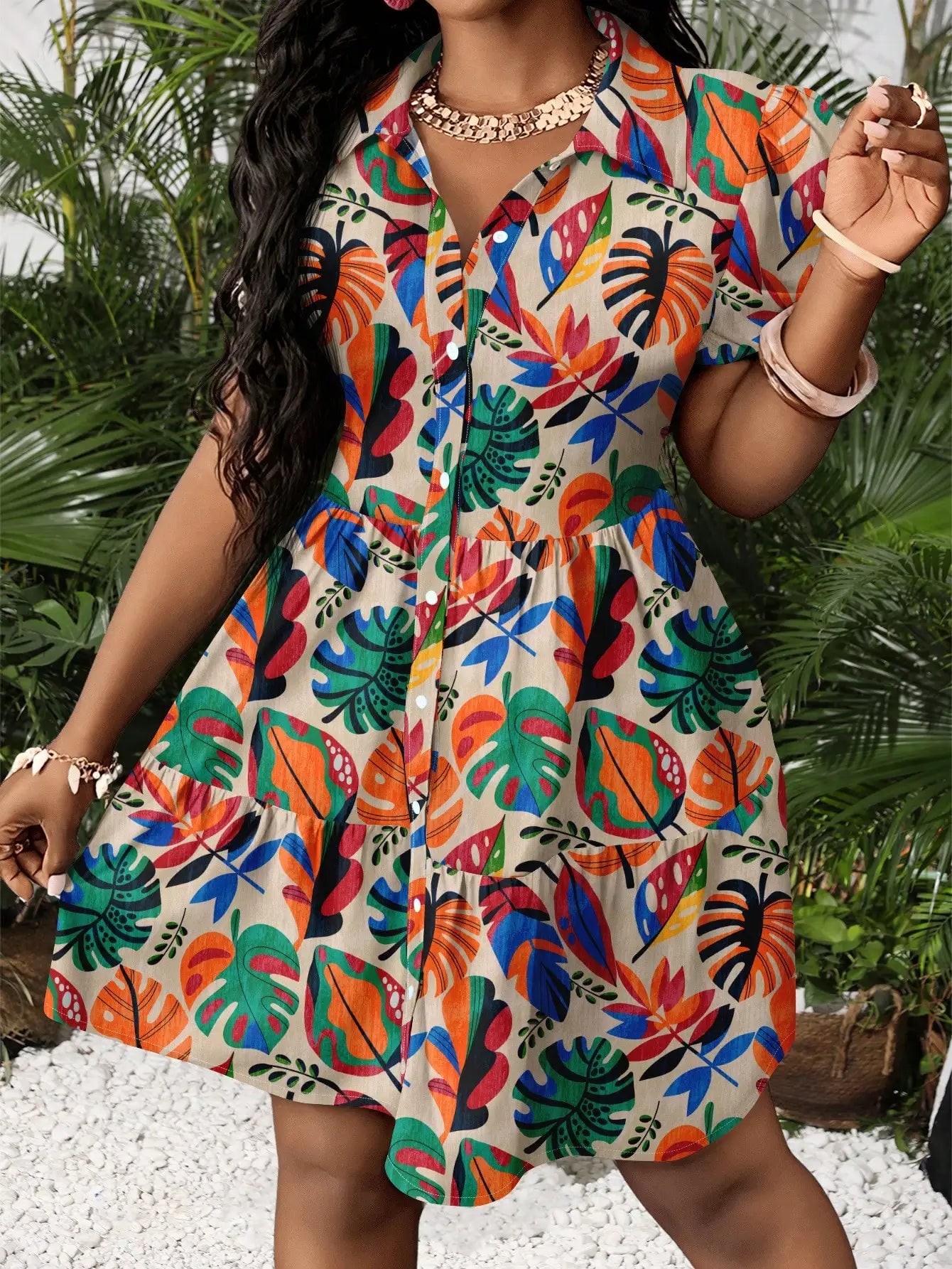 Women's Floral Print Puff Sleeve A-Line Mini Dress  Boho Summer Dress