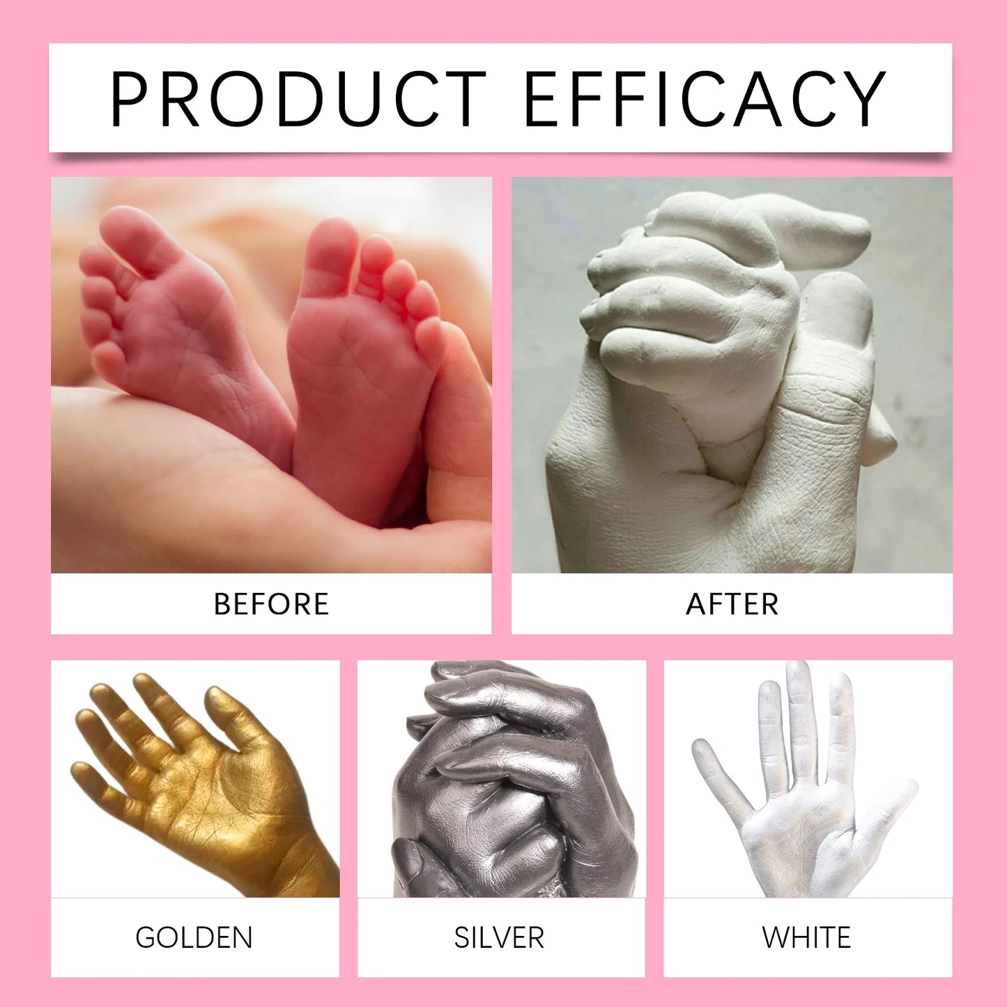 Handprint Mold Powder Kit 3D