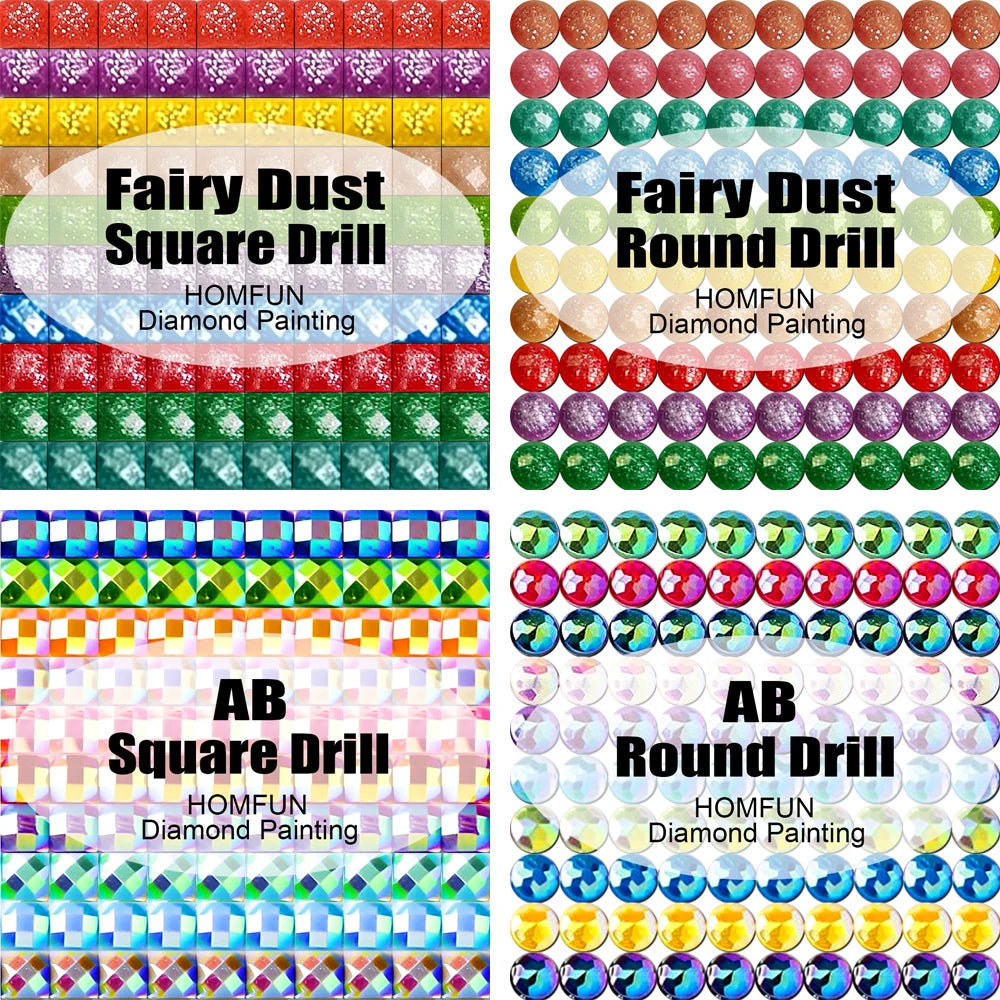 Fairy Dust AB Rhinestone Painting Crystal Decor Diy Diamond Painting "Scenery Beach Moon" 3D Pattern