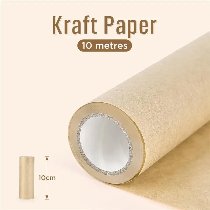 1 Roll 10M 10/30/40/45cm Brown  Paper Roll