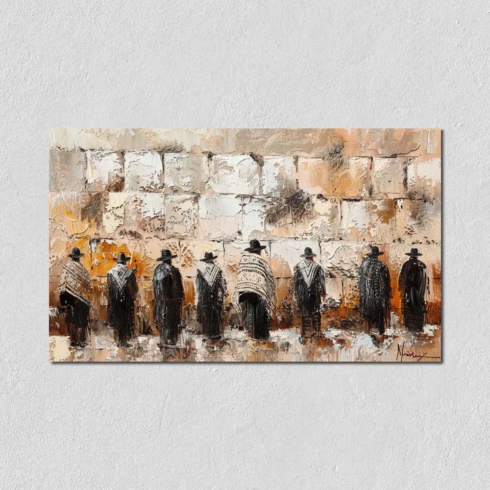 Jewish Kotel Wall Art Printed On Canvas