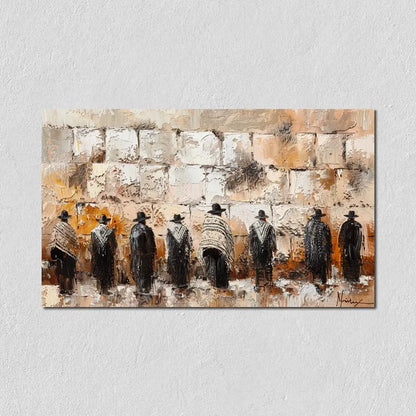 Jewish Kotel Wall Art Printed On Canvas