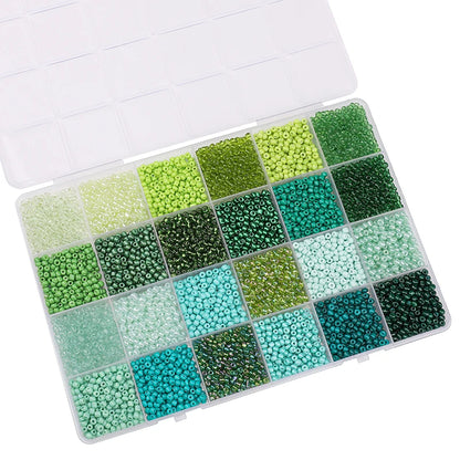 Over 5200 Beads in a 24 Grid Rice Box