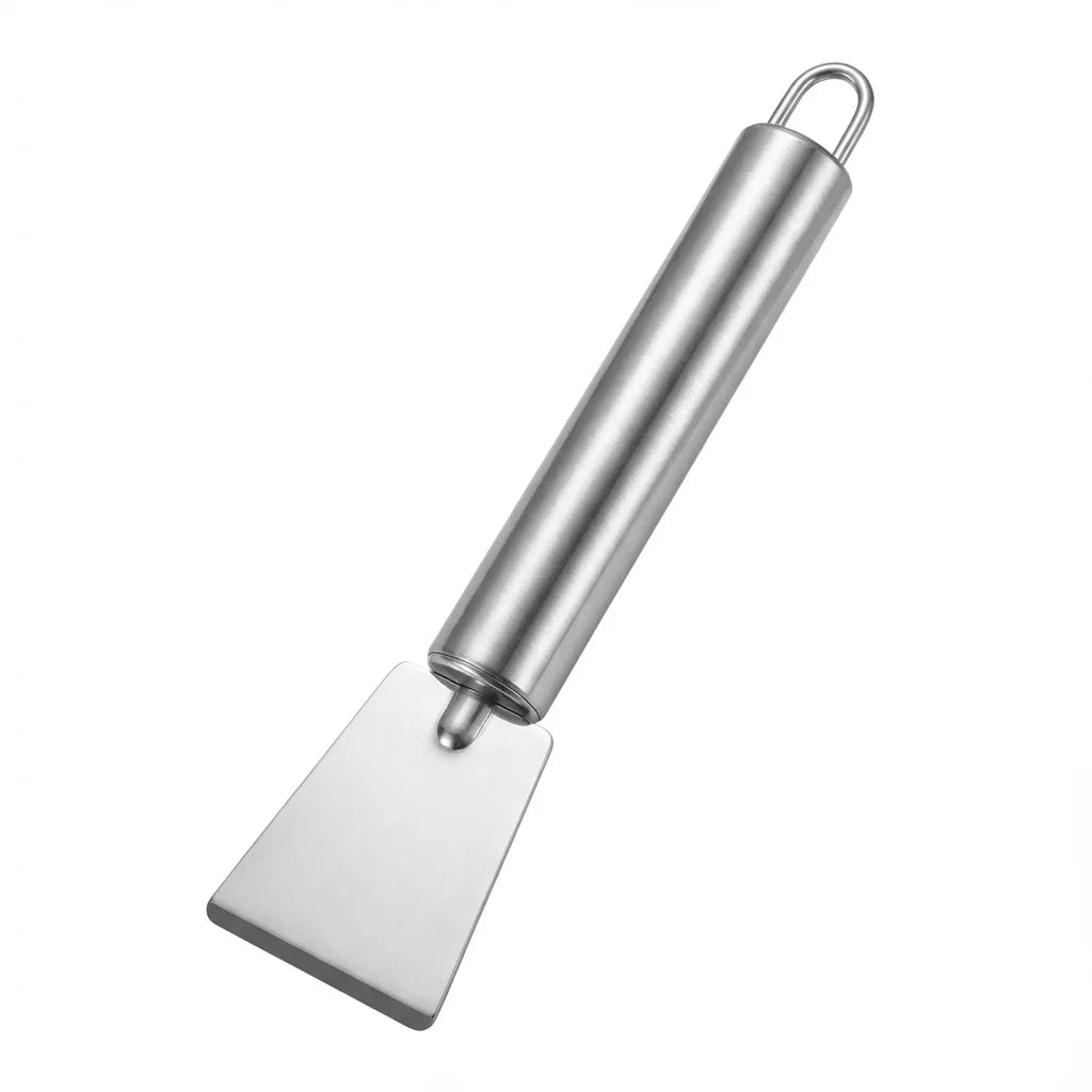 Easy to Clean Kitchen Cleaning Scraper Stainless Steel for Pot Bottom, Stove ,Tile Grill, Stubborn Stains