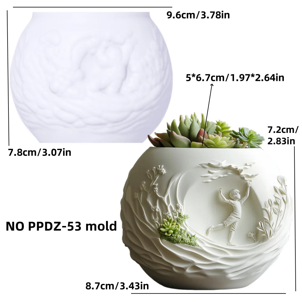 Venus Goddess Statue Vase Resin Silicone Mold