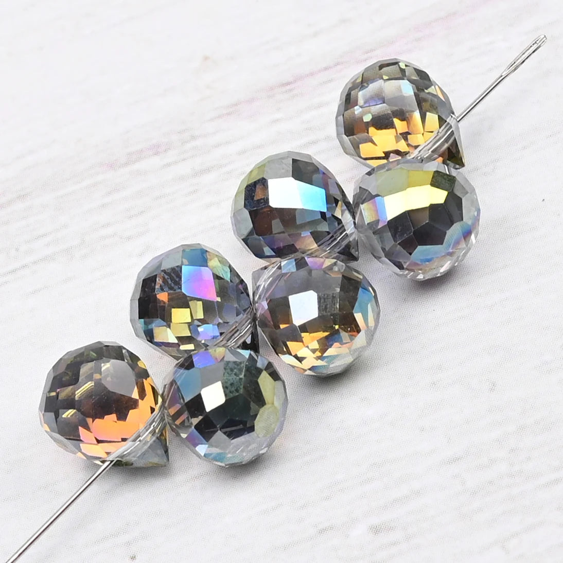 10*8mm Czech Crystal Waterdrop Beads Shiny Faceted Glass Strawberry Beads