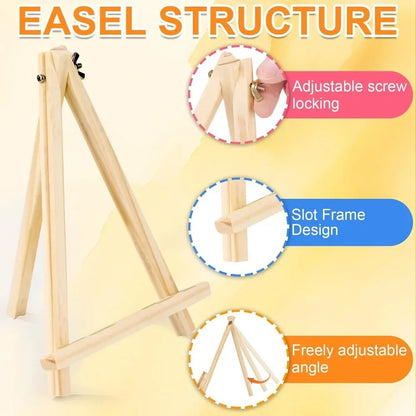 4 packs of 9-inch wooden easels