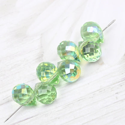 10*8mm Czech Crystal Waterdrop Beads Shiny Faceted Glass Strawberry Beads