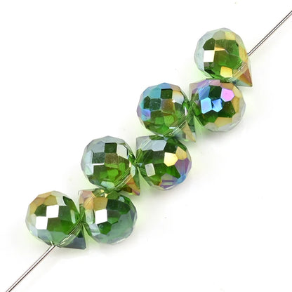 10*8mm Czech Crystal Waterdrop Beads Shiny Faceted Glass Strawberry Beads