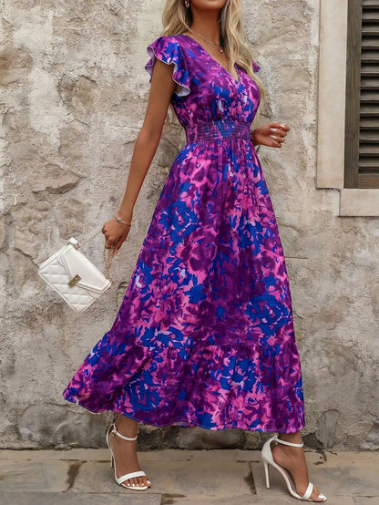 Plus Size  Floral Print Boho Sundress