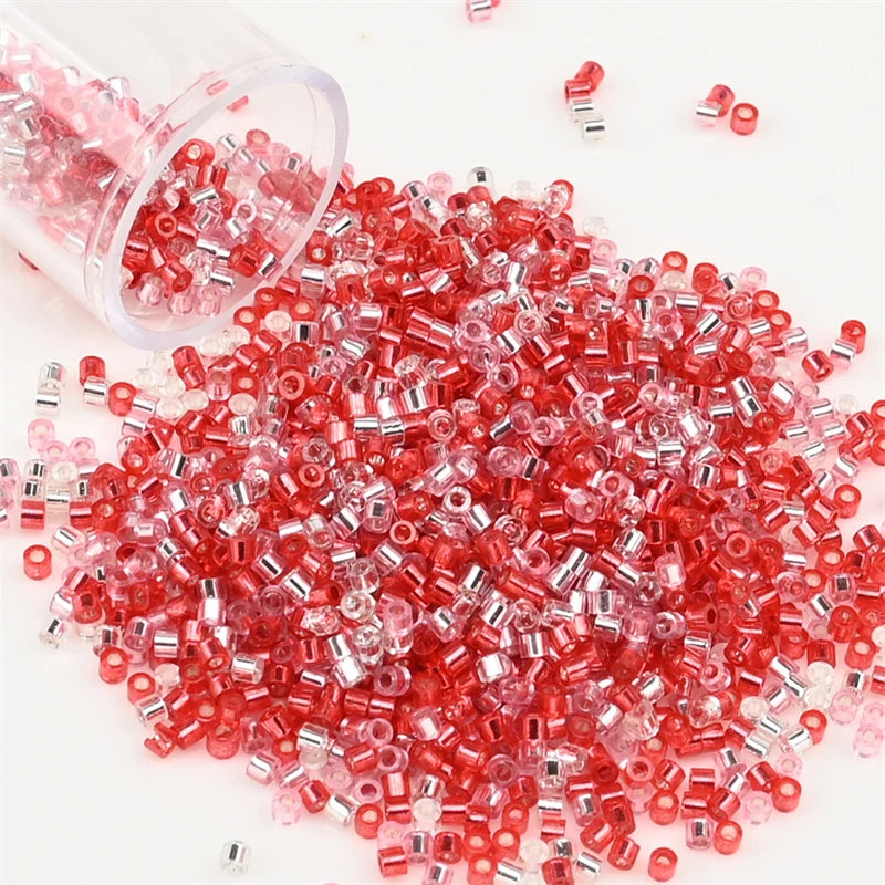 2000pcs Japan Glass Silver Lined Beads 11/0 Uniform Glass Seedbeads