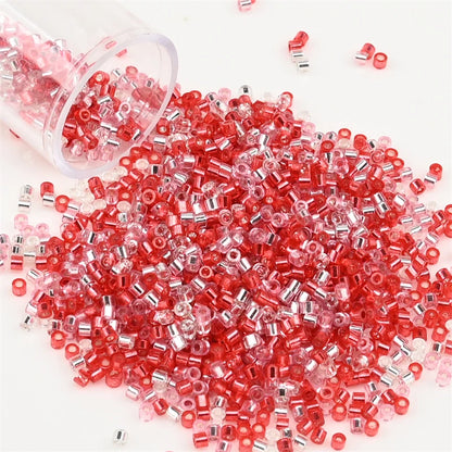 2000pcs Japan Glass Silver Lined Beads 11/0 Uniform Glass Seedbeads