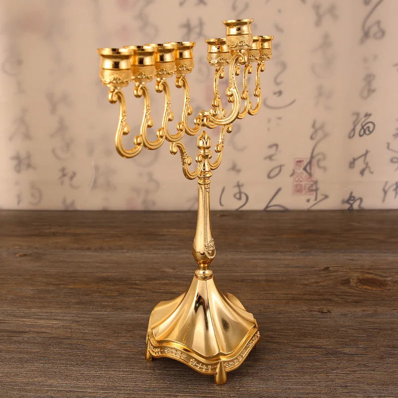 Jewish Gold  Hanukkah Menorah