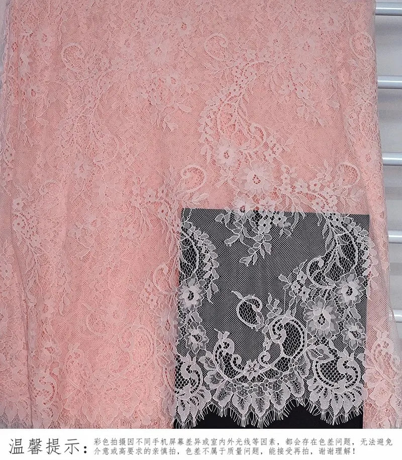 150cm Width 3Meters/lot Off White French Chantilly Lace Fabric