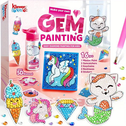 16 Projects  Diamond Gem Painting Kit