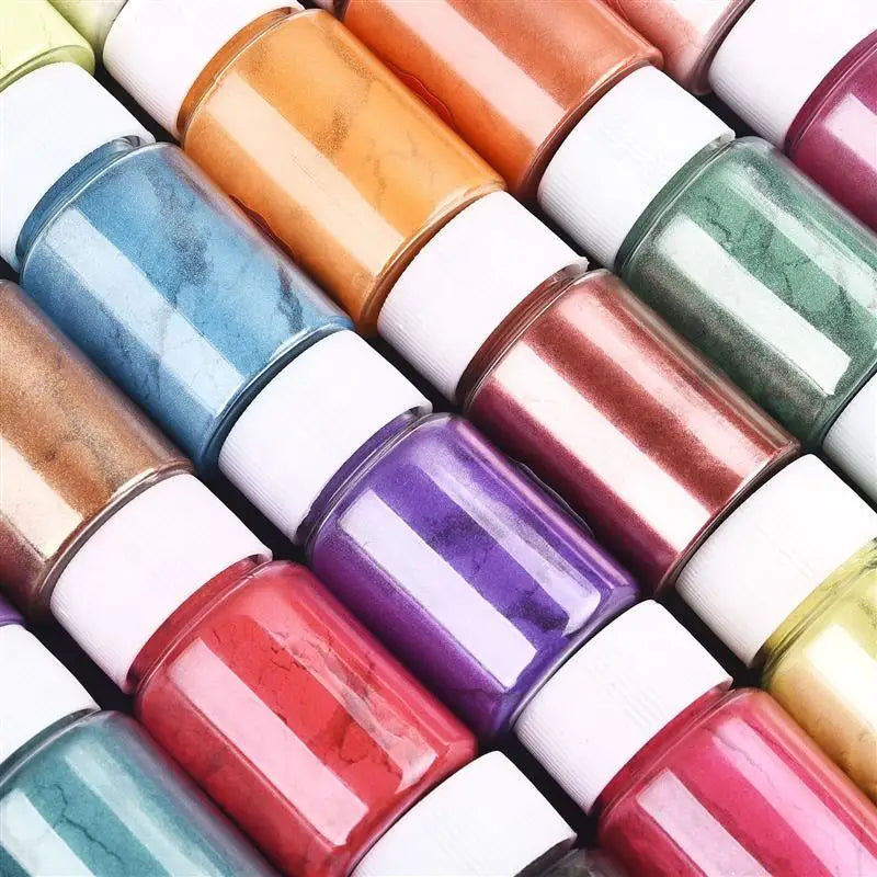 24 Colors 10g Mirror Natural Mica Pearl Powder Pigment