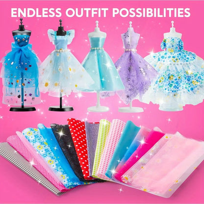 400+PCS Fashion Design Sewing Kits with 3 Mannequins