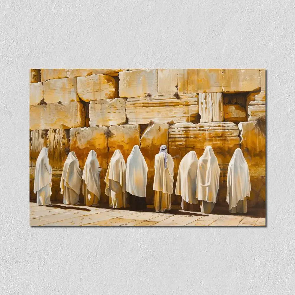 Jewish Kotel Wall Art Printed On Canvas