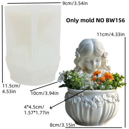 Venus Goddess Statue Vase Resin Silicone Mold