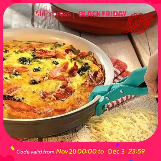 Silicone Pot Holders - Heat Resistant Bowl & Plate Gripper Non-Slip Kitchen Tongs for Oven, Steamer & Hot Dish Handling
