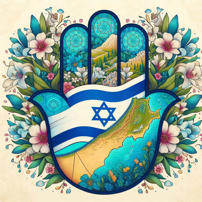 DIY Diamond Painting Star of David Cross Stitch Judaism Wall Art