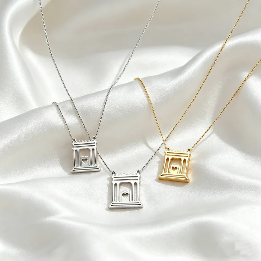 Holy Temple Charm Jewish Tradition symbol Pendant Beit HaMikdash Necklace House of Prayer Jerusalem Temple Judaica Gift