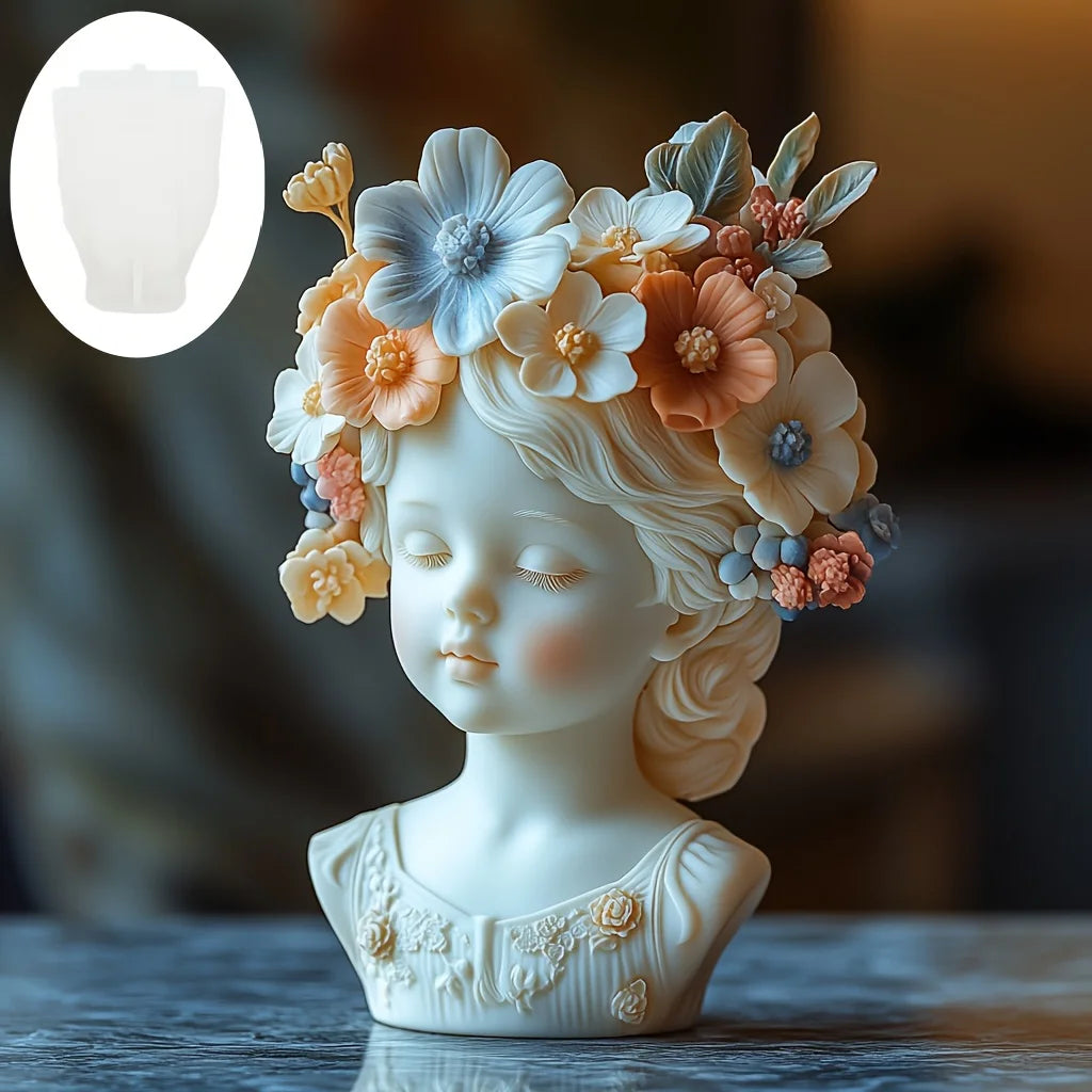 Venus Goddess Statue Vase Resin Silicone Mold