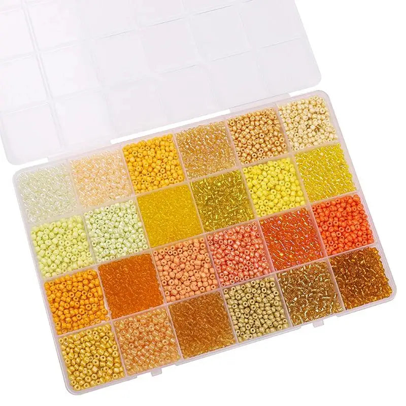 Over 5200 Beads in a 24 Grid Rice Box