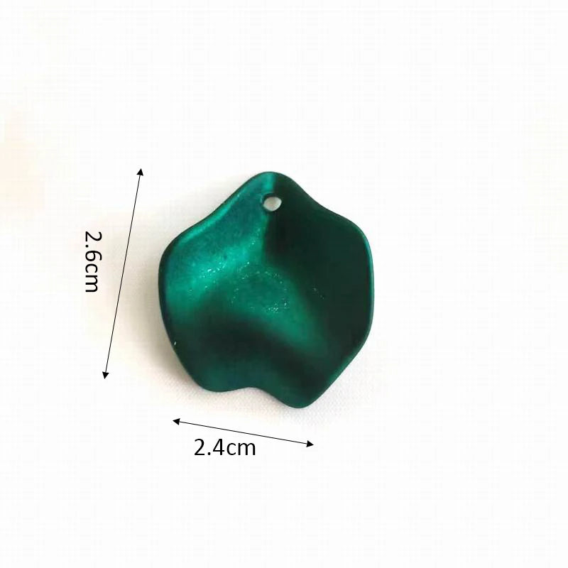50pcs Acrylic Multicolor Flower Petal Beads