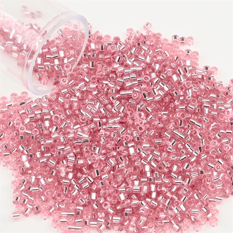 2000pcs Japan Glass Silver Lined Beads 11/0 Uniform Glass Seedbeads