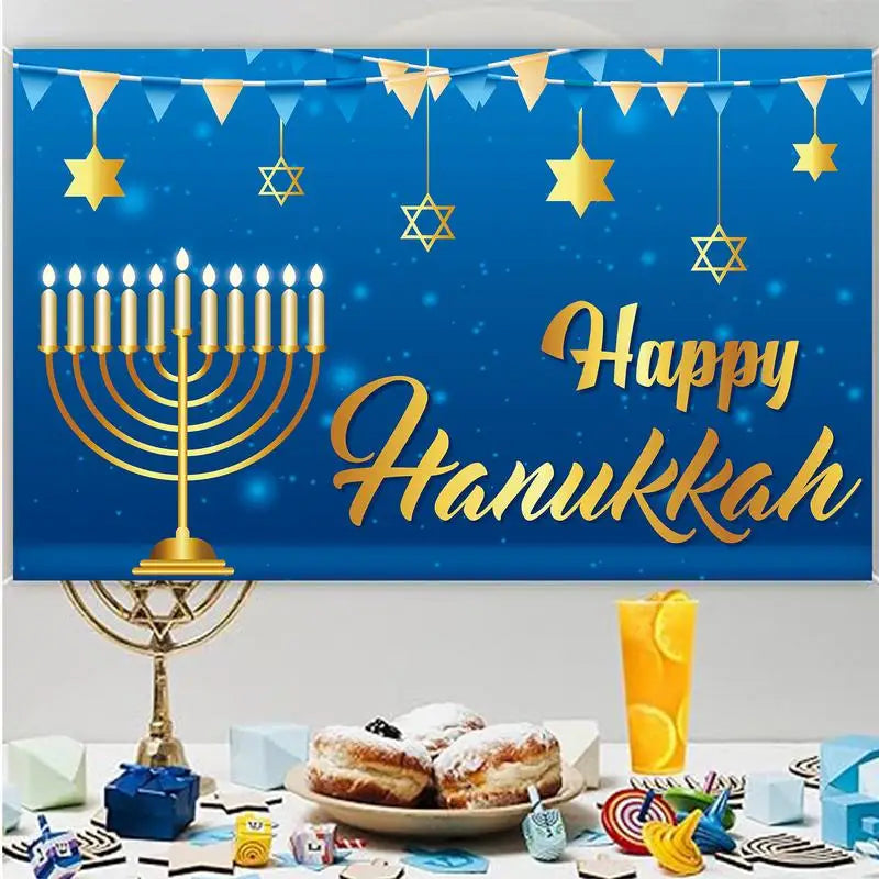Happy Hanukkah Backdrop