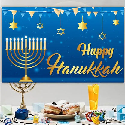 Happy Hanukkah Backdrop