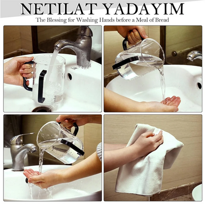 Acrylic Hand Washing Cup with Dual Handles