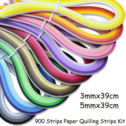 Mixed Color Quilling Paper Set