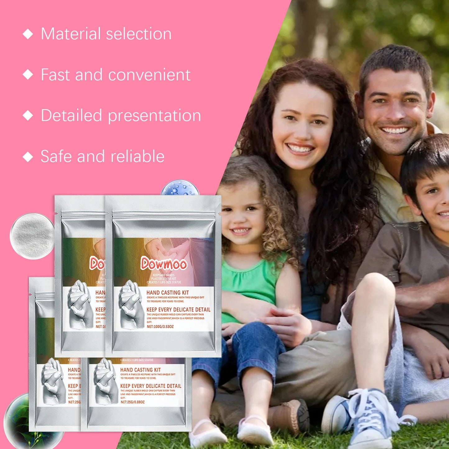 Handprint Mold Powder Kit 3D