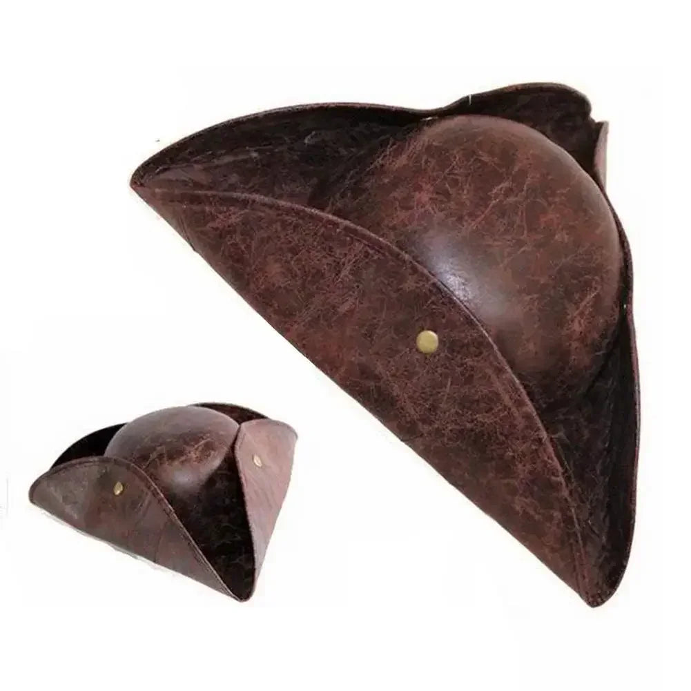 Faux Leather Hamen Hat