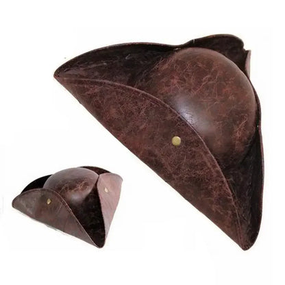 Faux Leather Hamen Hat